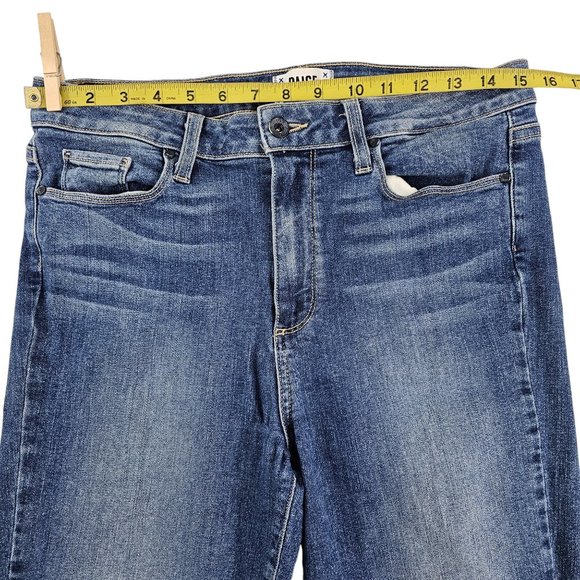 PAIGE HOXTON ANKLE Blue Ankle & Cropped Jeans - Picture 7 of 16